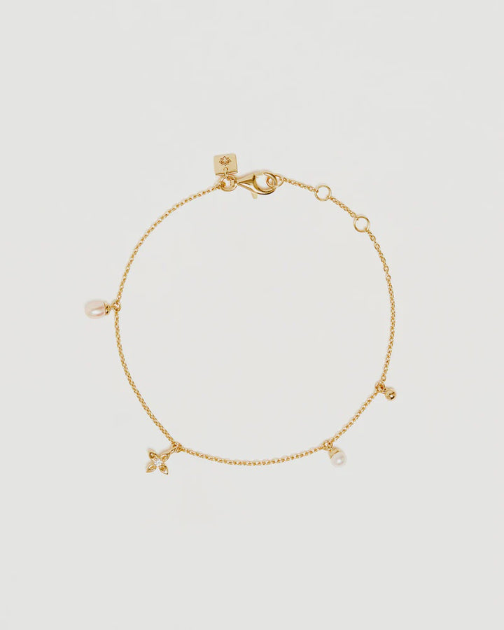 By Charlotte Live In Peace Bracelet- 18k Gold Vermeil