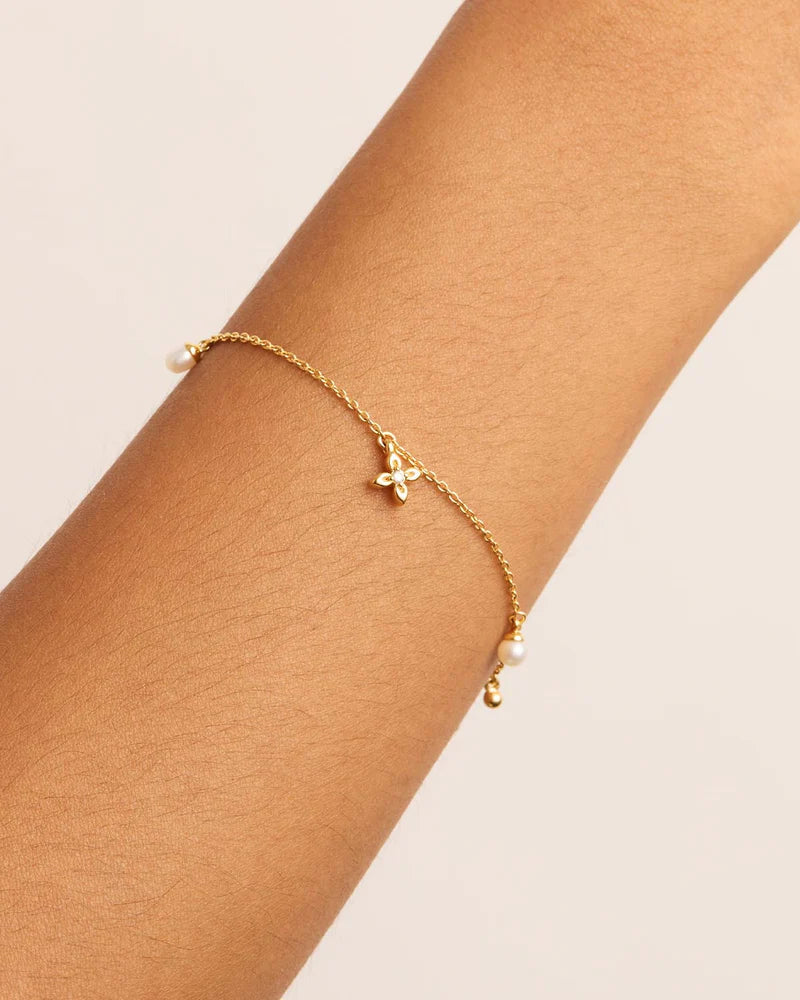 By Charlotte Live In Peace Bracelet- 18k Gold Vermeil