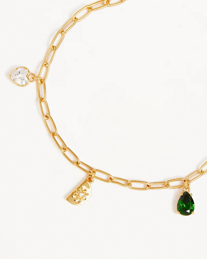 By Charlotte 18k Gold Vermeil Wanderlust Charm Bracelet