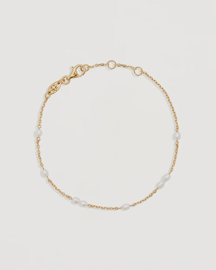 By Charlotte Gold Serene Dreams Pearl Bracelet - 18k Gold Vermeil