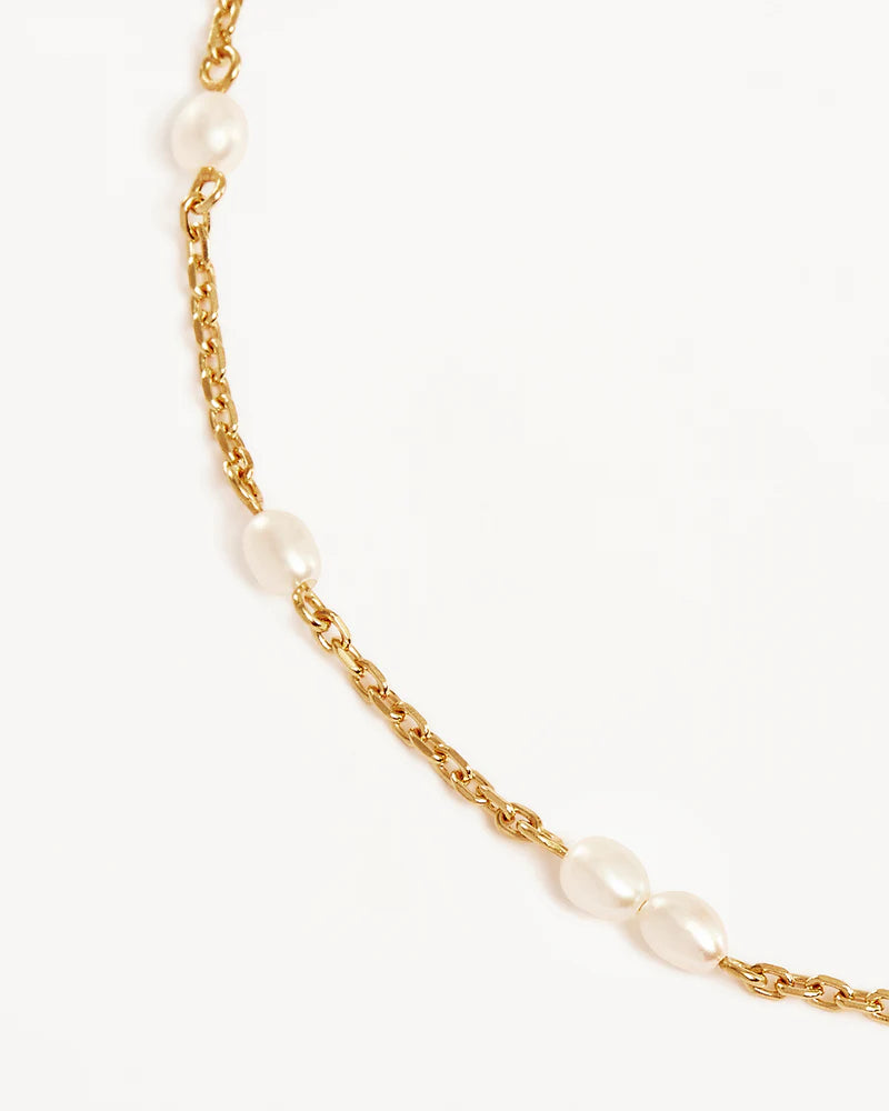 By Charlotte Gold Serene Dreams Pearl Bracelet - 18k Gold Vermeil