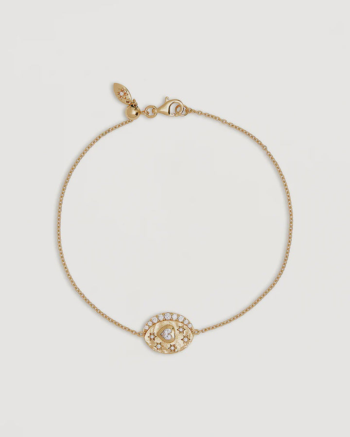 By Charlotte Love You To The Moon And Back Bracelet-18k Gold Vermeil