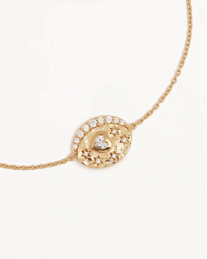 By Charlotte Love You To The Moon And Back Bracelet-18k Gold Vermeil