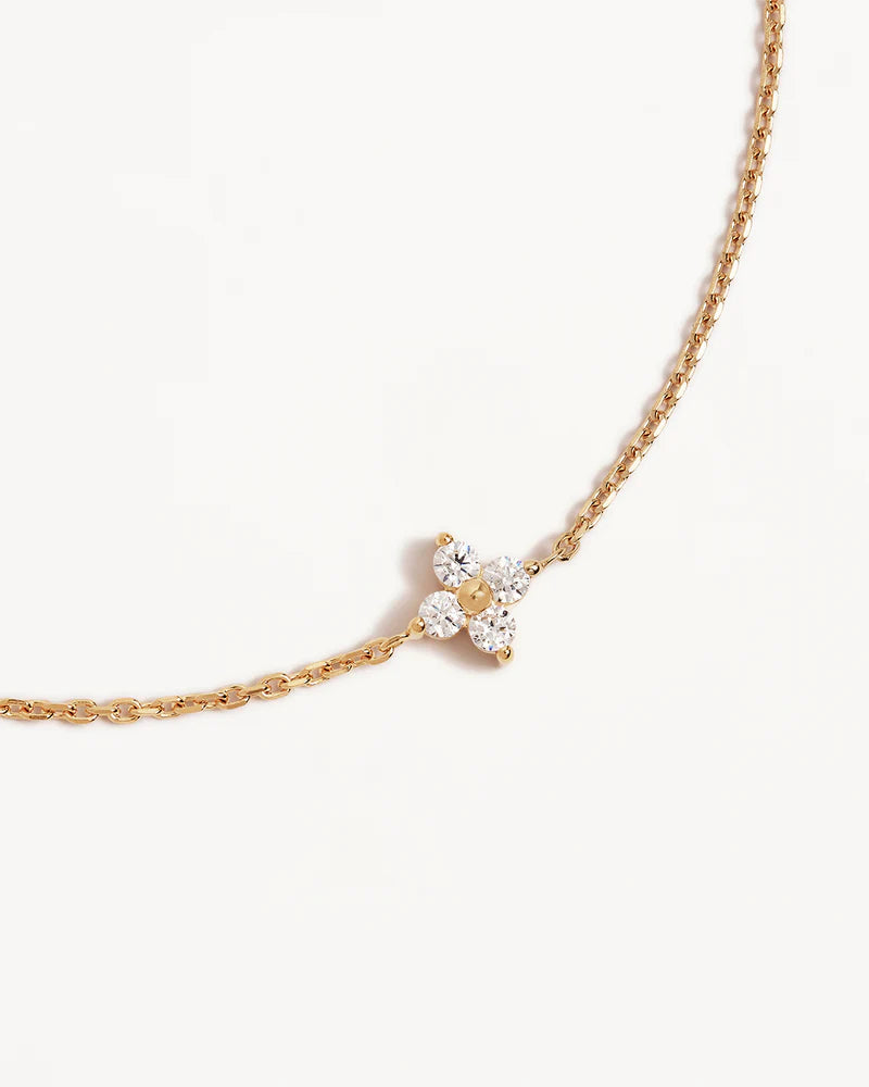 By Charlotte Crystal Bloom Bracelet - 18k Gold Vermeil