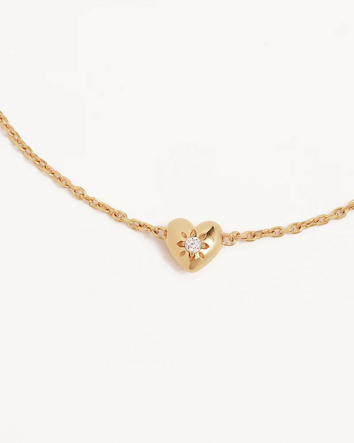 By Charlotte Blooming Hearts Bracelet - 18k Gold Vermeil