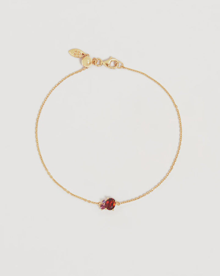 By Charlotte Kindred Birthstone Bracelet 18k Gold Vermeil-January