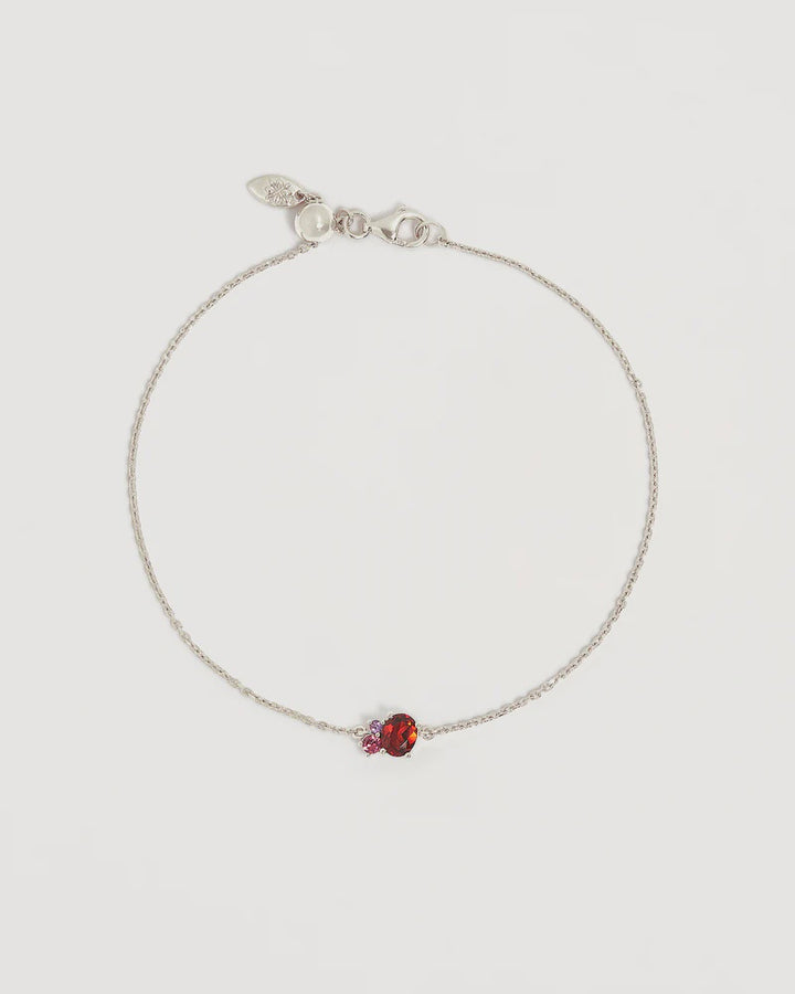 By Charlotte Kindred Birthstone Bracelet Sterling Silver-January