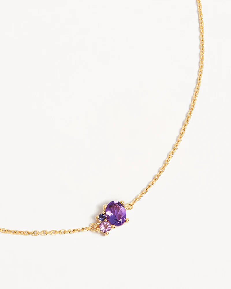 By Charlotte Kindred Birthstone Bracelet 18k Gold Vermeil-February