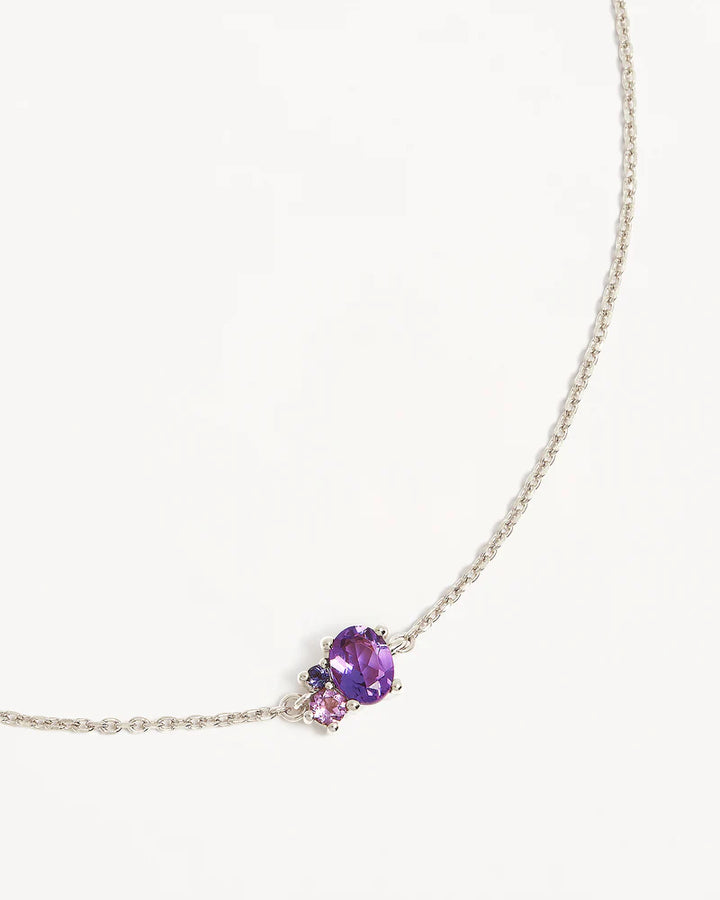 By Charlotte Kindred Birthstone Bracelet Sterling Silver-February