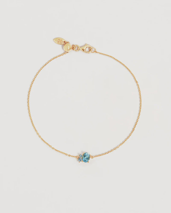 By Charlotte Kindred Birthstone Bracelet 18k Gold Vermeil-March