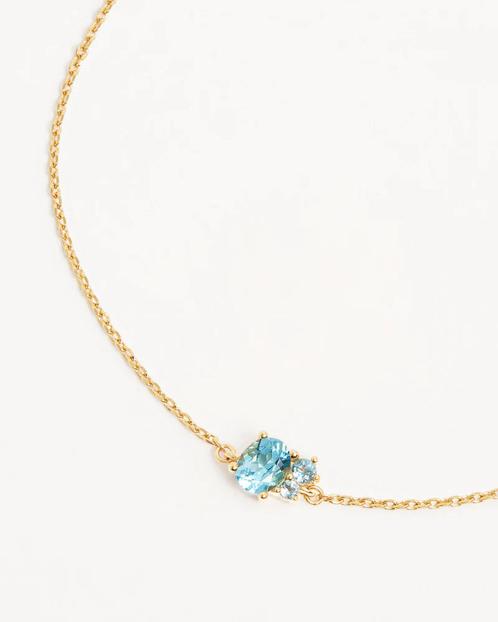 By Charlotte Kindred Birthstone Bracelet 18k Gold Vermeil-March