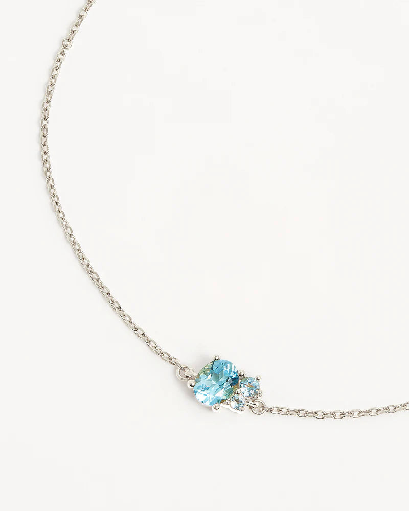 By Charlotte Kindred Birthstone Bracelet Sterling Silver-March