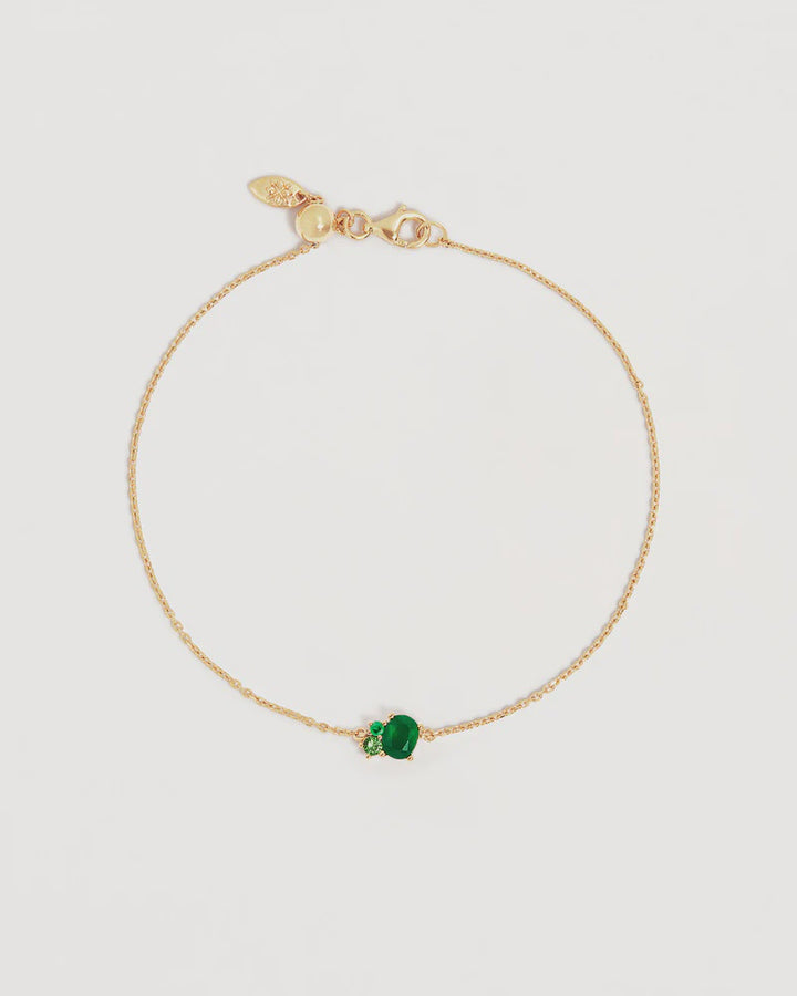 By Charlotte Kindred Birthstone Bracelet 18k Gold Vermeil-May