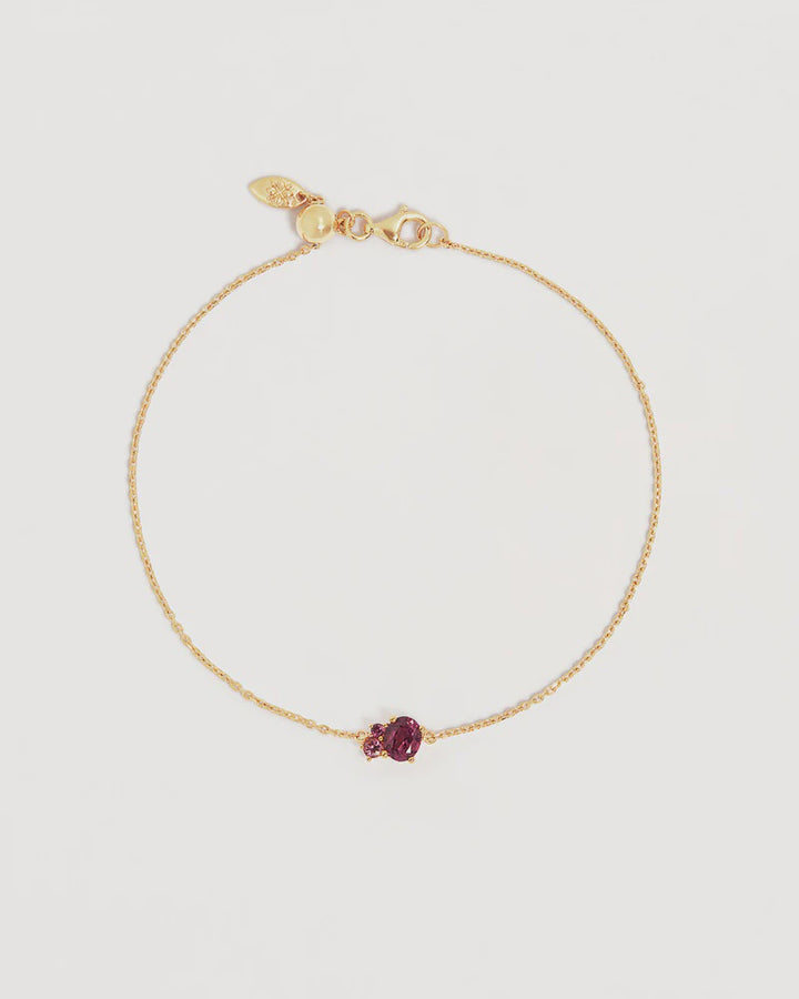 By Charlotte Kindred Birthstone Bracelet 18k Gold Vermeil-July