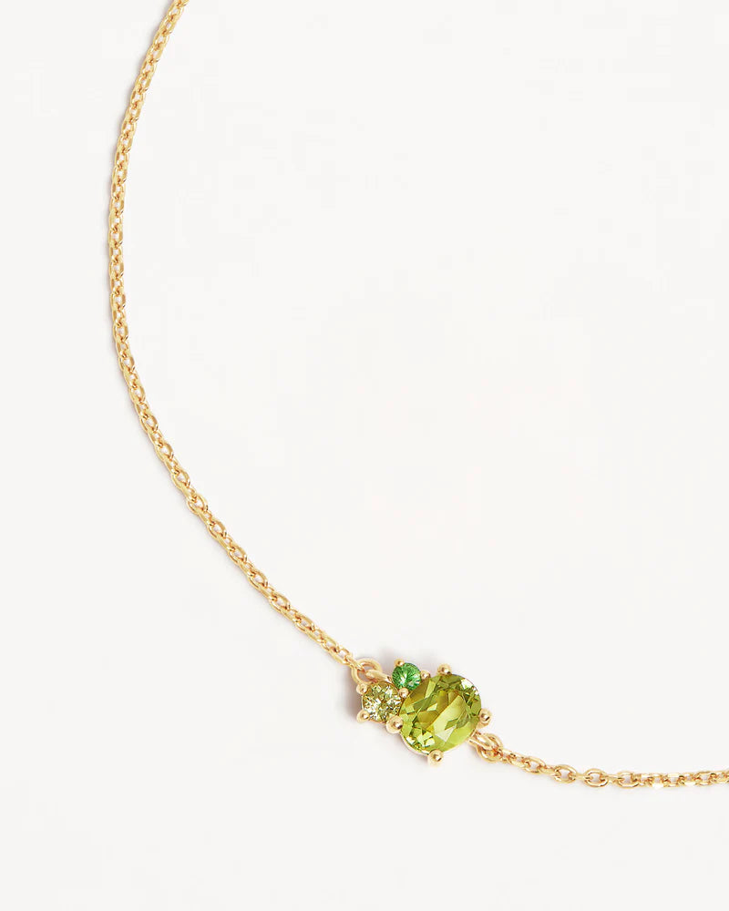 By Charlotte Kindred Birthstone Bracelet 18k Gold Vermeil-August
