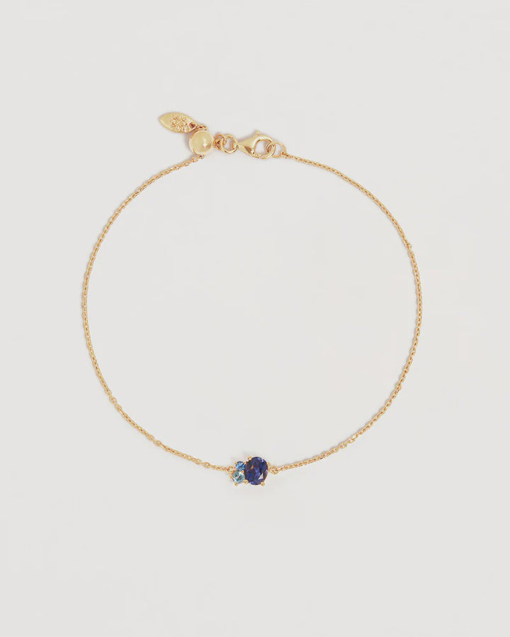 By Charlotte Kindred Birthstone Bracelet 18k Gold Vermeil-September