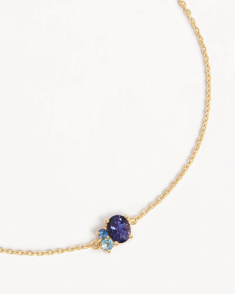 By Charlotte Kindred Birthstone Bracelet 18k Gold Vermeil-September