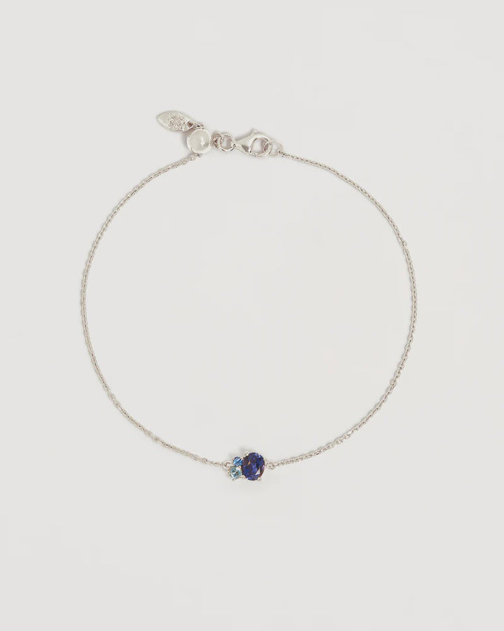 By Charlotte Kindred Birthstone Bracelet Sterling Silver-September
