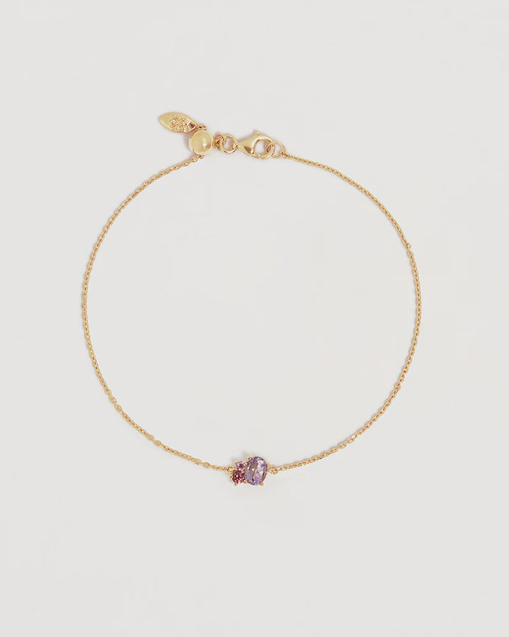 By Charlotte Kindred Birthstone Bracelet 18k Gold Vermeil-October