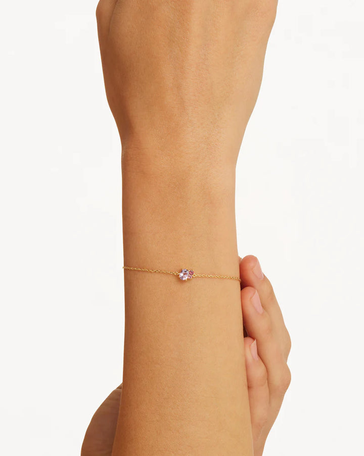 By Charlotte Kindred Birthstone Bracelet 18k Gold Vermeil-October