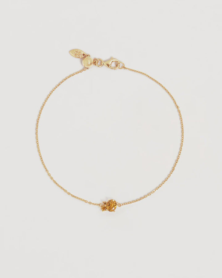 By Charlotte Kindred Birthstone Bracelet 18k Gold Vermeil-November