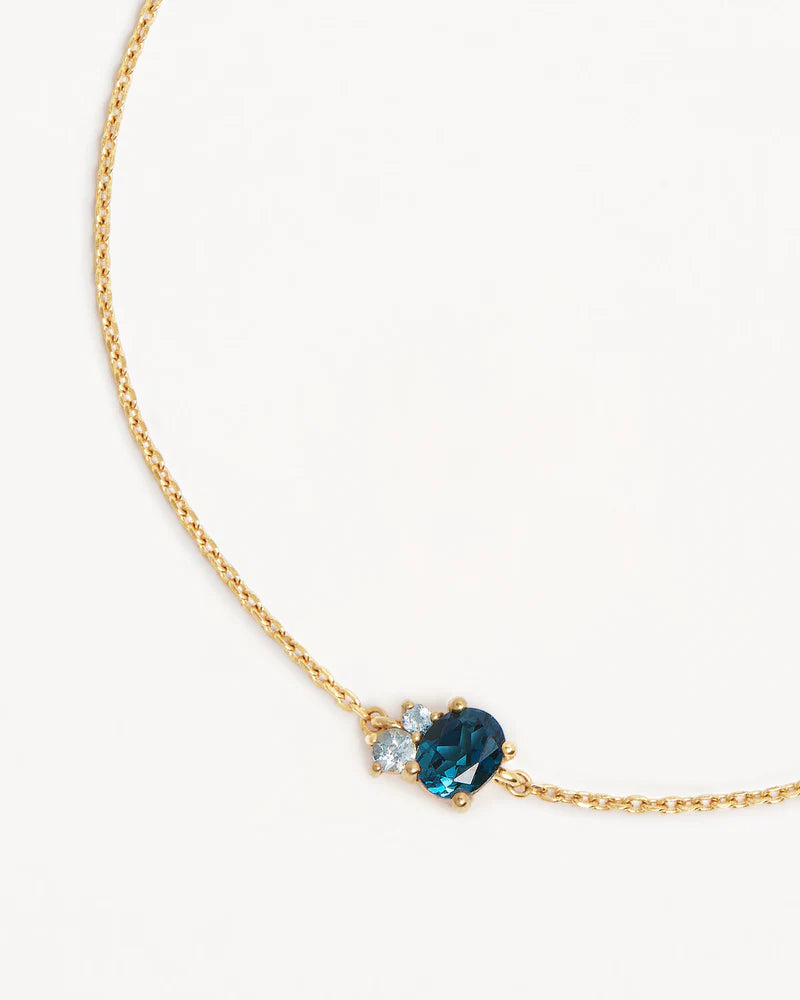 By Charlotte Kindred Birthstone Bracelet 18k Gold Vermeil-December