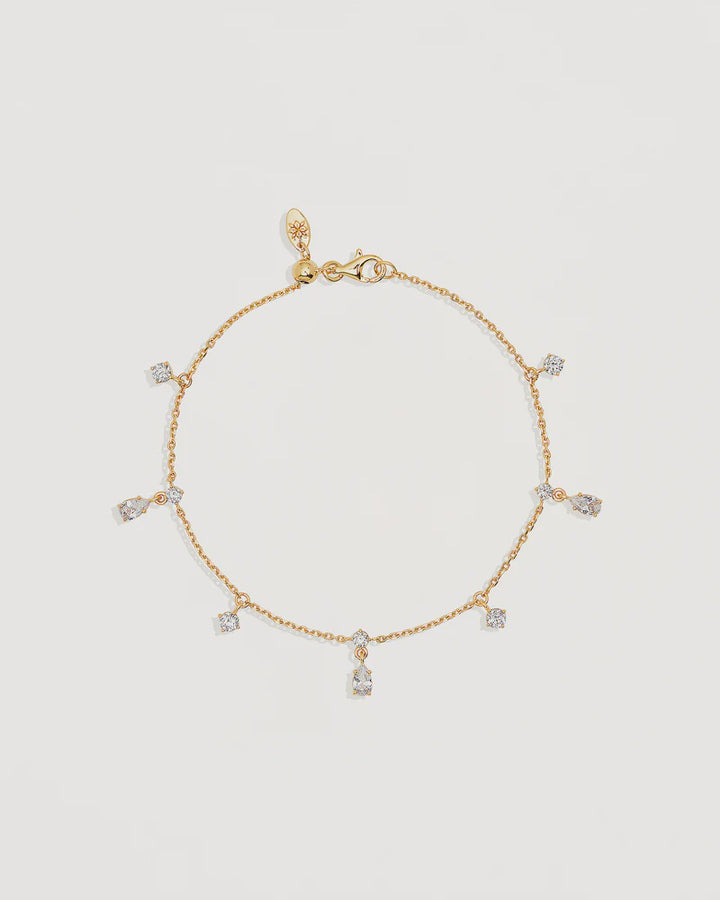By Charlotte 18k Gold Vermeil No Rain, No Flowers Bracelet