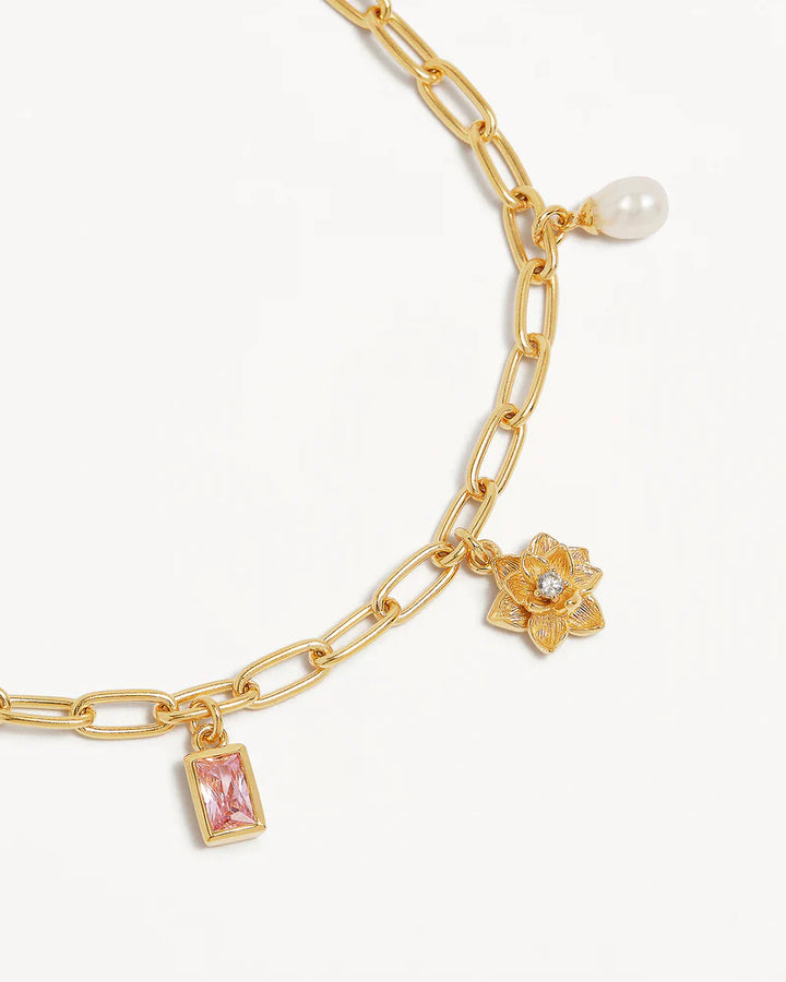 By Charlotte 18k Gold Vermeil Bloom With Grace Bracelet