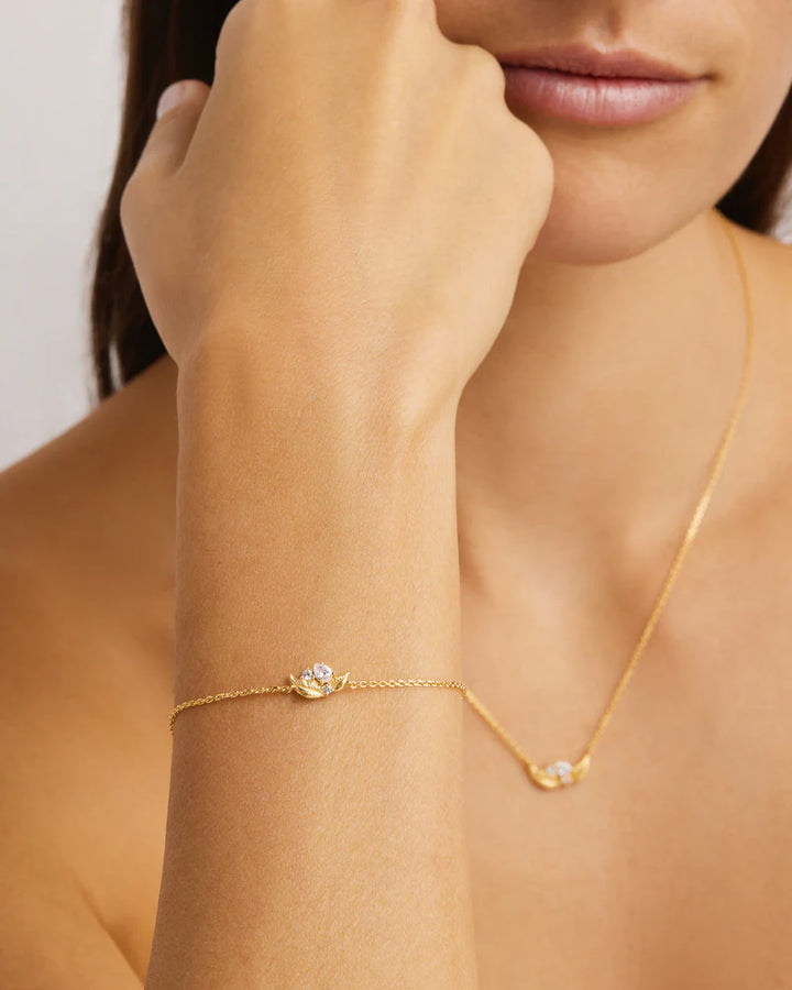 By Charlotte 18k Gold Vermeil Through The Seasons Bracelet