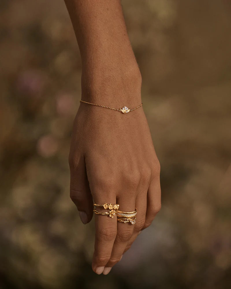 By Charlotte 18k Gold Vermeil Through The Seasons Bracelet