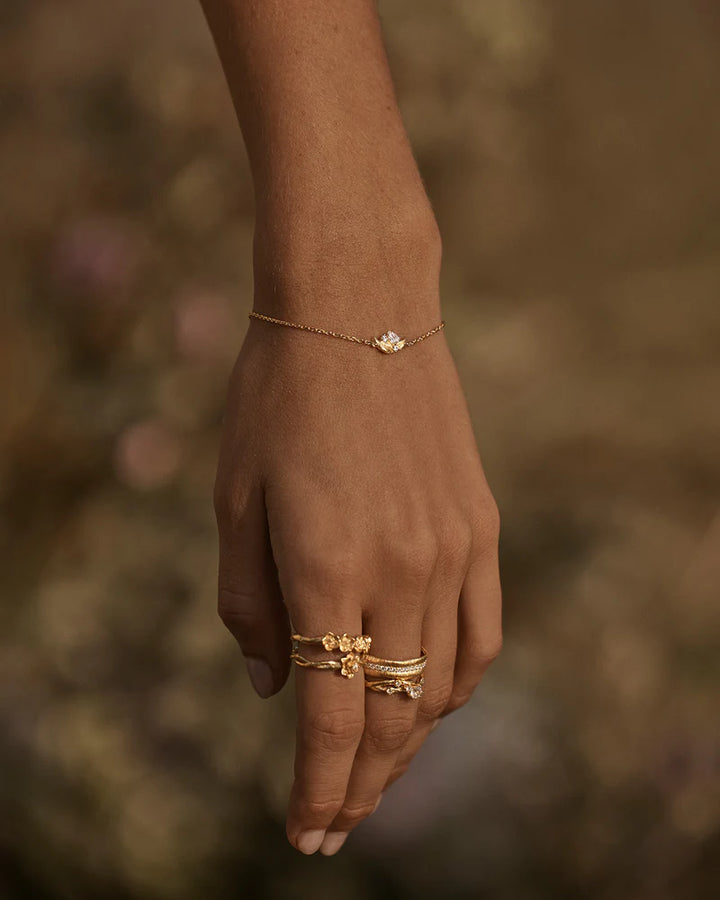 By Charlotte 18k Gold Vermeil Through The Seasons Bracelet