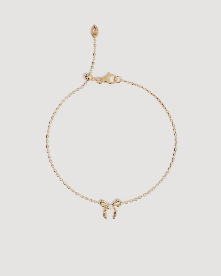 By Charlotte Forever More Bow Bracelet - 18K Gold Vermeil