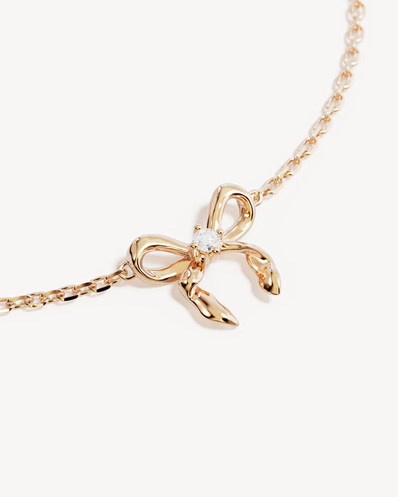 By Charlotte Forever More Bow Bracelet - 18K Gold Vermeil