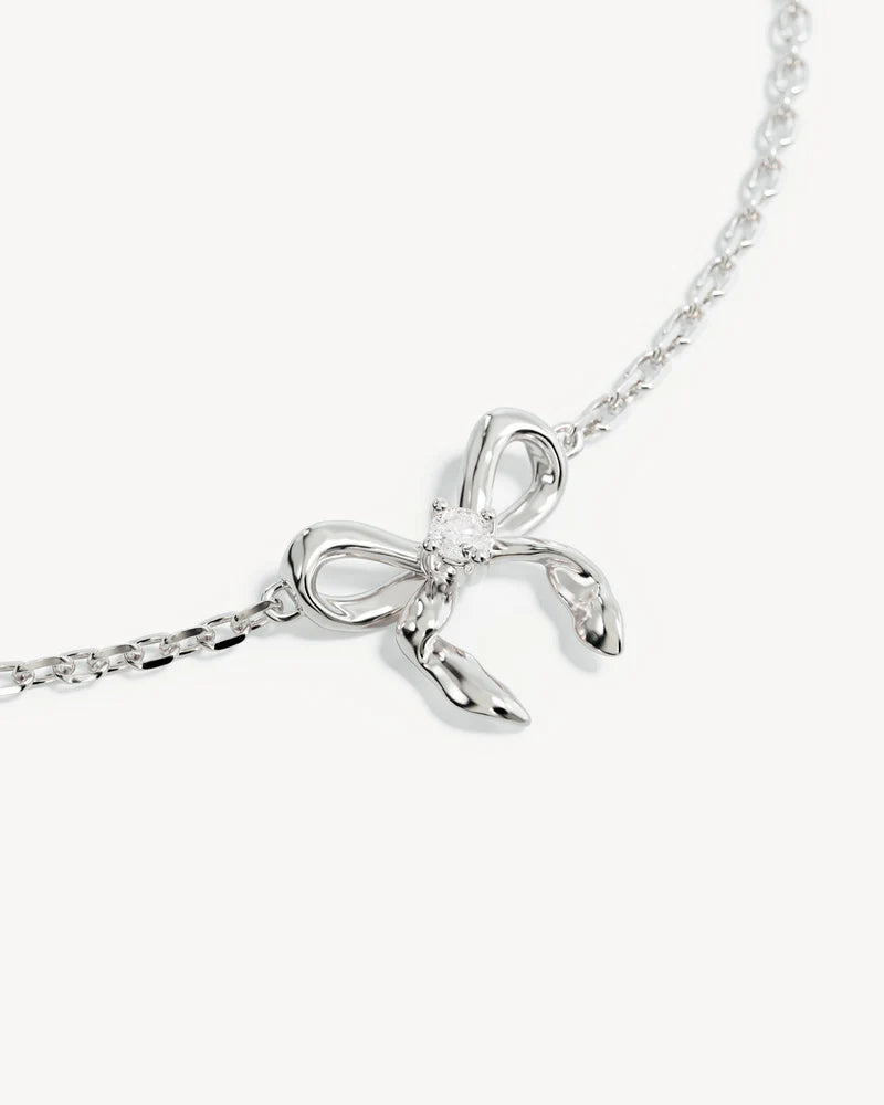 By Charlotte Forever More Bow Bracelet - Sterling Silver