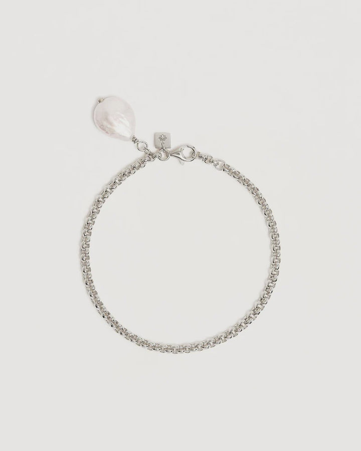 By Charlotte Sterling Silver Embrace Stillness Pearl Bracelet