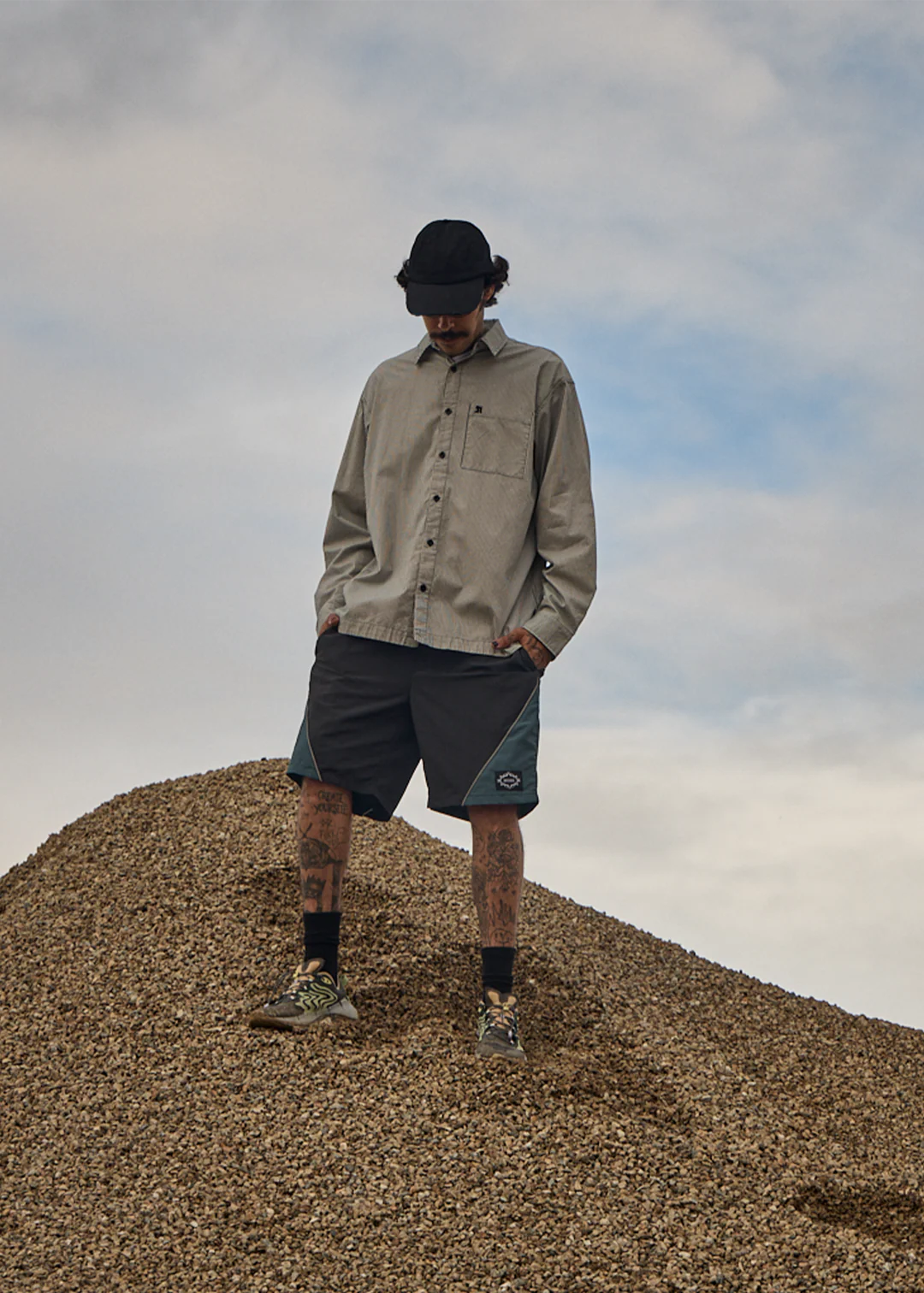 Afends Bats Organic Striped Long Sleeve Shirt - Fuel