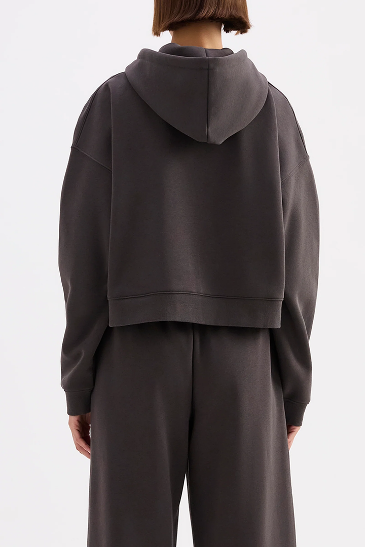 Nude Lucy Carter Zip Up Hoodie - Coal