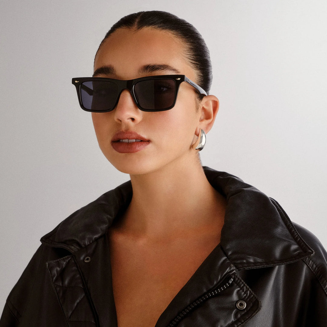 Le Specs Broski Sunglasses - Black Smoke Mono