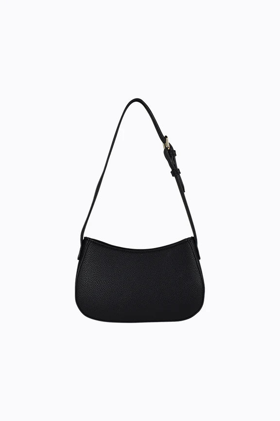 Peta + Jain Mood Shoulder Bag - Black Pebble/Gold