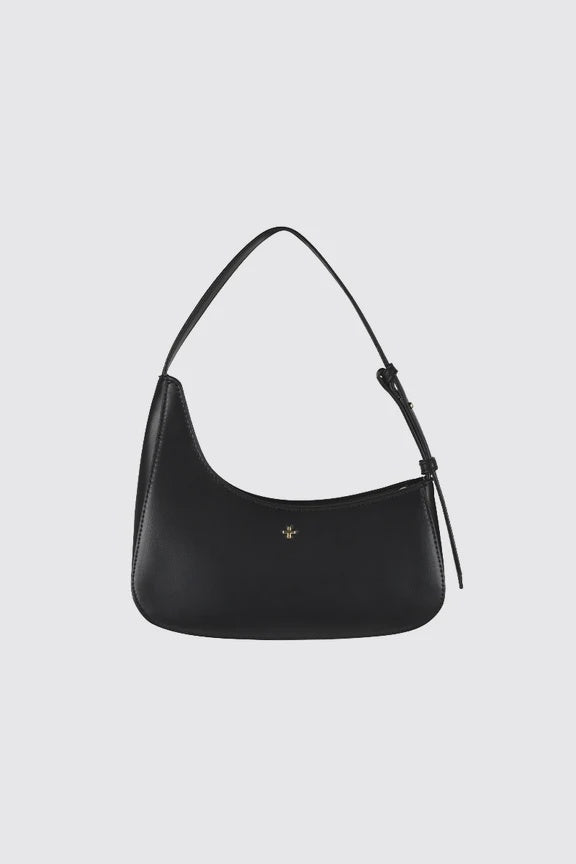Peta + Jain Gala Asymmetric Shoulder Bag - Black PU Gold