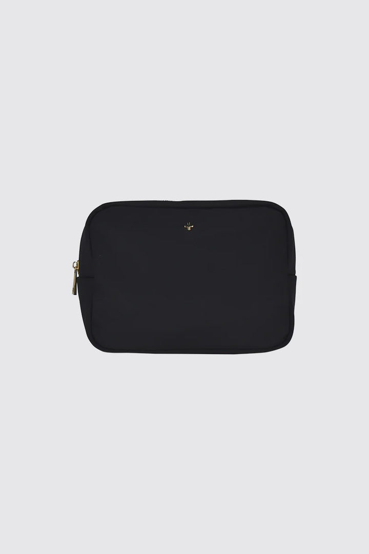 Peta + Jain Tammi Quilt Nylon Cos Bag-Black Nylon/Gold