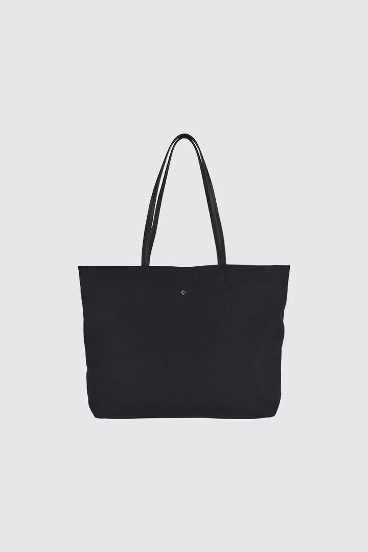 Peta + Jain Cosmo Nylon Tote Bag-Black Nylon/Gold