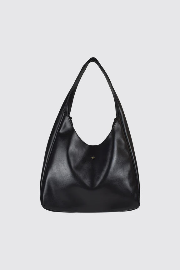 Peta + Jain Stormi Slouch Tote - Black PU/Gold