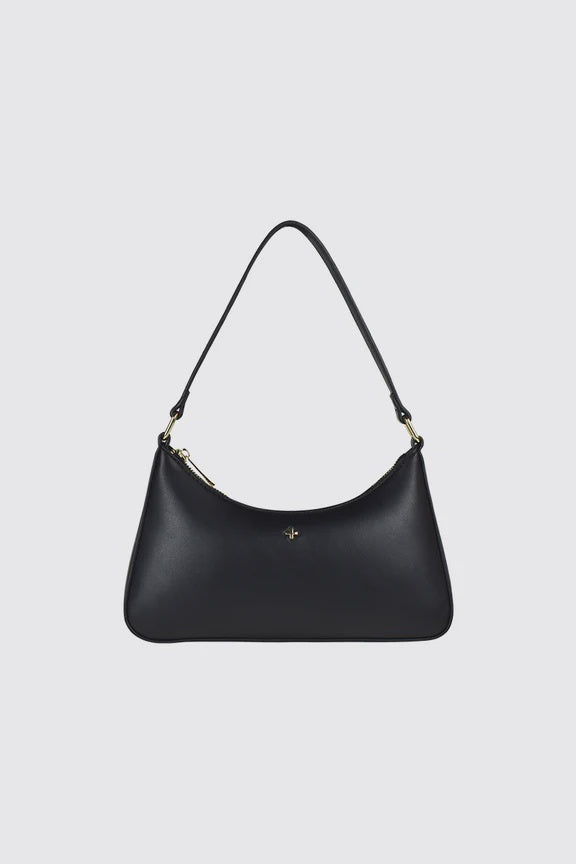 Peta + Jain Josee Shoulder Bag - Black Smooth/Gold