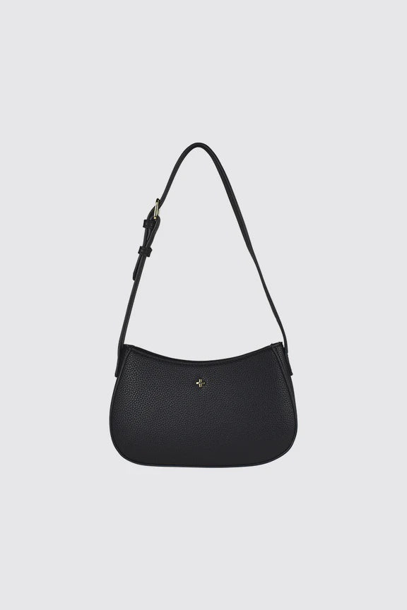 Peta + Jain Mood Shoulder Bag - Black Pebble/Gold