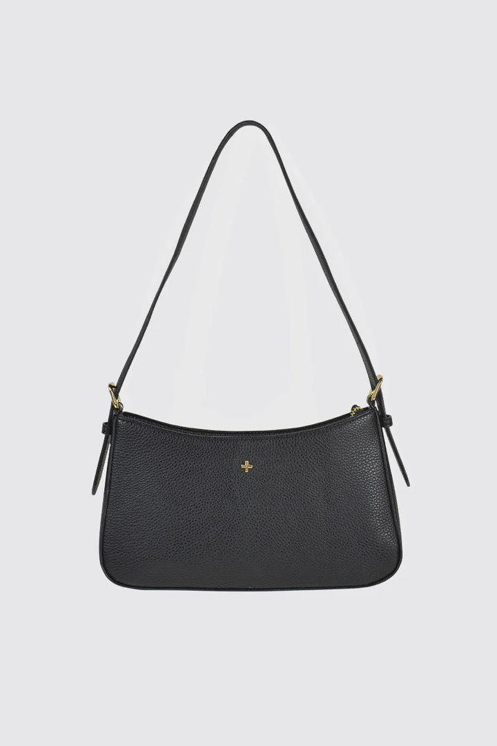 Peta + Jain Lilu Shoulder Bag-Black Pebble Gold