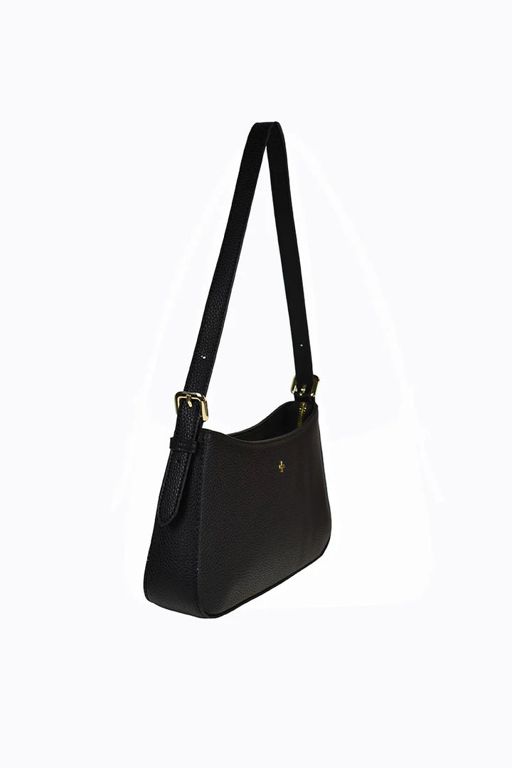 Peta + Jain Lilu Shoulder Bag-Black Pebble Gold