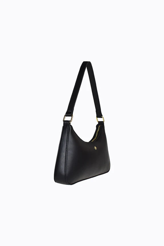 Peta + Jain Josee Shoulder Bag - Black Smooth/Gold