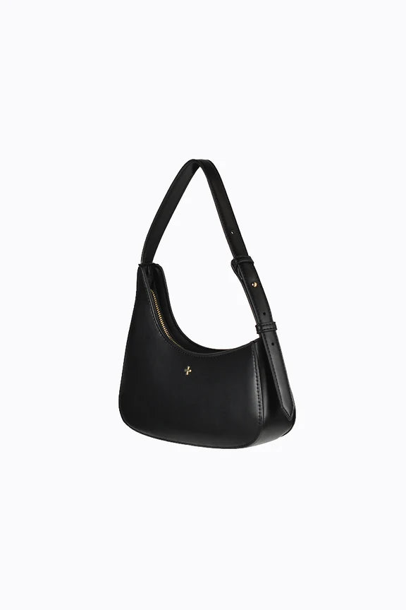 Peta + Jain Gala Asymmetric Shoulder Bag - Black PU Gold