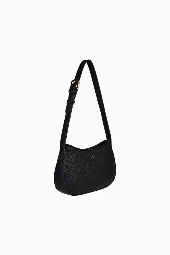 Peta + Jain Mood Shoulder Bag - Black Pebble/Gold